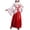 Dress 05-Watermelon Red, variant on Spring Dresses for Girls Long Short Sleeve Girls Traditional Dresses Trendy Printed Clothes