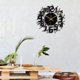 thumbnail image 2 of Reloj de pared con marco redondo negro DIY, relojes de pared de diseño moderno silencioso, adecuados para dormitorio, sala de estar, oficina, decoración artística, 2 of 5