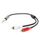 thumbnail image 2 of Divisor de cable y de 6.35 mm macho a macho, cable estéro de 6.35 mm macho a macho 11.8 Pulgadas, Sonido Transparente de Larga duració, Duradera, 2 of 7