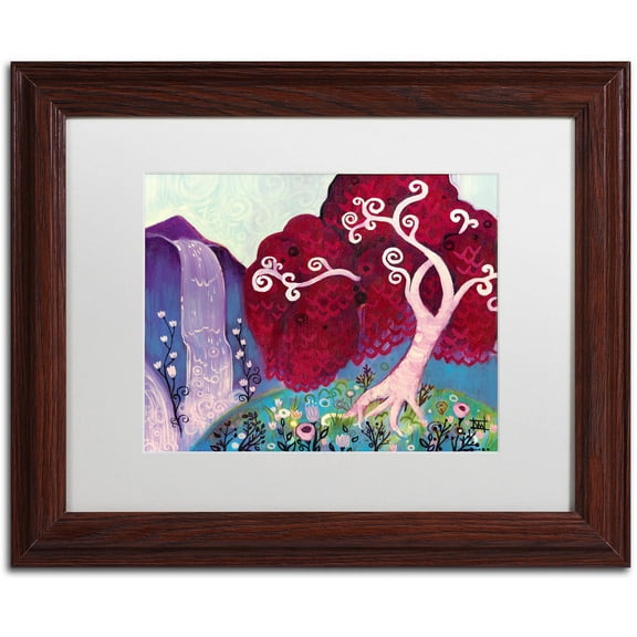 Trademark Fine Art "31" Canvas Art by Natasha Wescoat, White Matte, Wood Frame