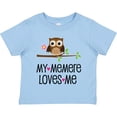 thumbnail image 3 of Inktastic My Memere Loves Me Grandchild Owl for Girl Girls Toddler T-Shirt, 3 of 5