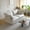Beige, variant on bokifol Modular Sectional Sofa,Cloud Couch for Living Room,Love Seat With 2 Pillows,2-Seat Easy to Assemble for Apartments and Living Rooms,White