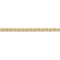 thumbnail image 2 of Diamond2Deal 14K Yellow Gold 3mm Concave Anchor Chain Necklace for Women 24", 2 of 6