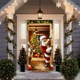 thumbnail image 6 of CREATITOY Christmas door cover Santa Claus reindeer door curtain festive party decoration door hanging door cover decoration, 6 of 6