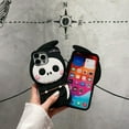 thumbnail image 6 of Cute Anime Ghost Face Halloween Phone Case (for iPhone 14 Pro) Black, 6 of 7