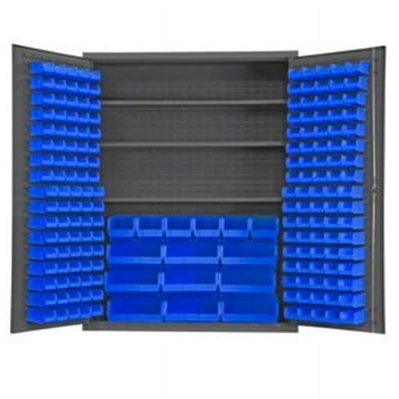 Durham SSC-185-3S-NL-5295 78 in. Cabinets with Hook-On-Bins & Adjustable Shelves
