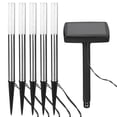 thumbnail image 2 of Lámparas de camino impermeables para césped, patios y caminos Luces LED para jardín al aire libre alimentadas por energía solar, 2 of 8
