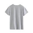 thumbnail image 5 of Xuanfei Women Daisy Floral Clover Printing Round Neck Short Sleeve T-Shirt, 5 of 7