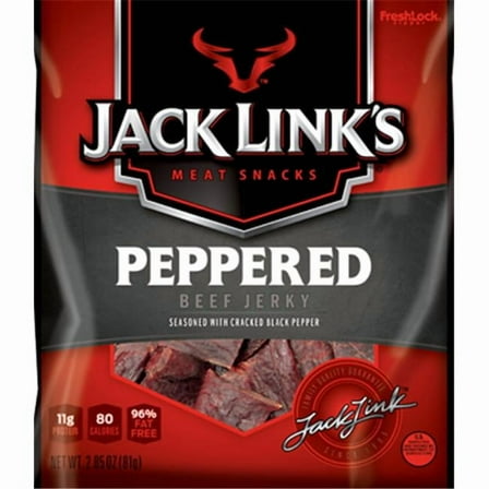 Jack Link  2.85 oz Peppered Beef Jerky - Pack of 8
