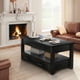 thumbnail image 1 of Mesa De Centro De Madera Rustica Elevable 2 Cajones Abatible, 1 of 6