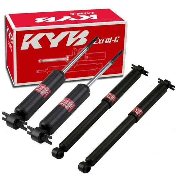4 pc Front Rear Shock Absorbers compatible with Chevrolet Impala 1965-1970