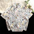 thumbnail image 4 of 2024 Nueva Camisa Blanca Sanrio Cinnamoroll Blusa con Botones y Bolsillos Estampada Kawaii Estilo Playa Y2k Ropa de Mujer de Talla Grande Verano, 4 of 4