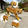 thumbnail image 4 of 33.46" Large Tiger Statue for Garden,Outdoor Sculpture,Animal Decor for Yard Porch Entryway Patio Living Room,Resin,Orange, 4 of 9