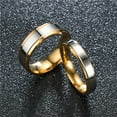 thumbnail image 3 of Couple Ring Fingers Pendent Fashion Jewelry Rustproof Exquisite Rustproof Lightweight Compact No Burrs Smooth Engagement Sweet Gift Type 4 6MM, 3 of 9