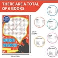 thumbnail image 2 of Kalysky Word Search Puzzle Books, Set of 6 Large Size, Brain Games for Adults, Teens and Seniors, 2 of 8