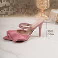 thumbnail image 6 of DIVVce Ruffle Accent Mule Heels For Women Pointed Toe Slip On Comfortable Party Footwear, 6 of 8