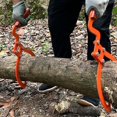 thumbnail image 3 of Sylvtty Serrated Claw Hook Log Lifting Tongs 110lbs Load Capacity Easy Operation Rust Resistant Heavy Duty Grapple Timber Claw, 3 of 7
