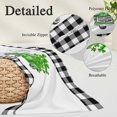 thumbnail image 2 of St. Patrick's Day Pillow Covers, Linen Long Throw Pillow Case, Spring Three Leaf Grass Truck Black Plaid Holiday Pillow Protector Decorative Cushion Cover for Living Room/Bedroom 20" x 36", 2 of 8