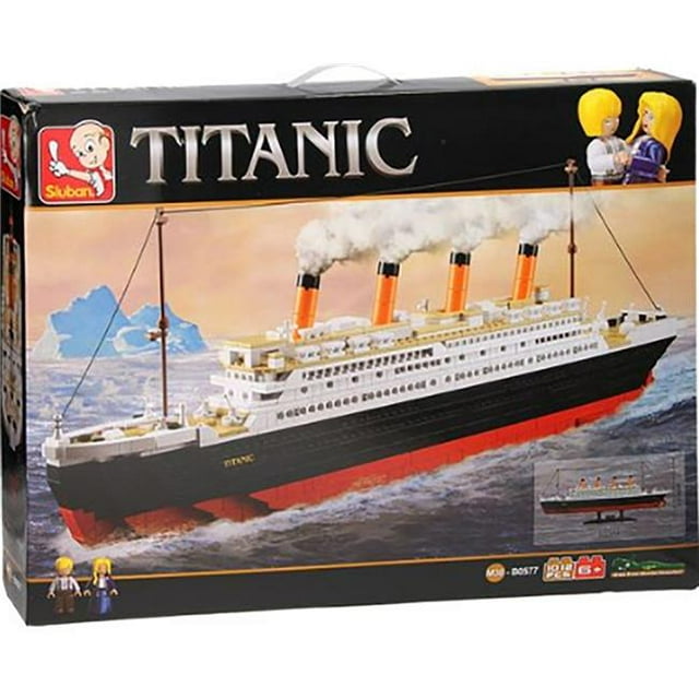 Texas Toy Distribution 577 Titanic Large Building Brick Model Ship Construction Kit (1012pcs)