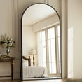 thumbnail image 7 of Lumora 76.2"x34" Arched Full Length Mirror Free-standing Floor Mirror, Black, 7 of 7