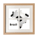 thumbnail image 1 of Fútbol Brasil Mapa forma Brasil lema Pantalla de escritorio de pared de marco 4 aperturas, 1 of 4