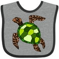 thumbnail image 3 of Inktastic Turtle Illustration Boys or Girls Baby Bib, 3 of 4