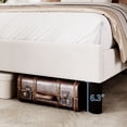 thumbnail image 2 of Modern Soft Platform Bed Set - Full Size, Vertical Channel Tufted Wingback Headboard, Durable Wood Slats, No Box Spring Needed, Easy Assembly, Bedroom Furniture, White, 2 of 8