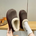 thumbnail image 4 of Wowcloth Women's Winter Fleece-Lined Casual Shoes - Cozy Slip-On with Round Toe, Solid Color Design & Thick Sole for Indoor/Outdoor Comfort, 4 of 7