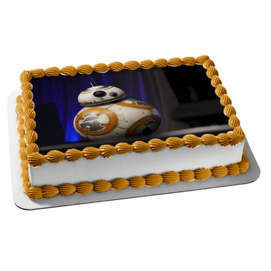 Star Wars The Force Awakens Hero Droid 8 Edible Cake Topper Image Walmart Com