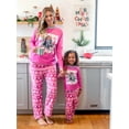 thumbnail image 2 of Barbie Toddler Girls Pajamas Pink Cozy Fleece Pants Set 2pcs Christmas Long Sleeve Family Matching Sleepwear Sizes 2-9Y, 2 of 14