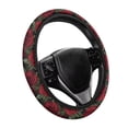 thumbnail image 6 of Uorisanigo Rose Print Steering Wheel Cover Women Romantic Car Steering Wheel Cover 15 Inches Soft Car Steering Wheel Protector for Winter Replacement Car Accessories Gift for Birthday, 6 of 8