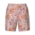 thumbnail image 4 of Lsque Mens Swim Trunks Beautiful Fox Pattern - Bathing Suit Compression Liner - Beach Swim Shorts Swimwear - (S-3XL) - Stretch Quick Dry -Large, 4 of 9