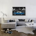 thumbnail image 2 of ARTCANVAS Blue Vintage Car Canvas Art Print - Size: 40" x 26" (0.75" Deep), 2 of 9