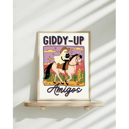 369 Prints Cute Ghost Reading Tarot Card, Ghosts Art Print, Art Print, Positive Quote, Retro Wall Art, Retro Poster, Gift Idea, Poster Only