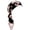 Black, variant on Pink Printed Tie Head Scarf Turban, Soft Stretchy Versatile Casual Outdoor Travel Headwrap, 58cm