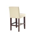 thumbnail image 2 of Safavieh Tabouret Thompson en Cuir Bicasté 24" Beige, 2 of 5