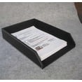 thumbnail image 4 of A4 Leather Desk Files Mail Tray Black, 4 of 4