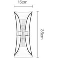 thumbnail image 5 of Modern Wall Sconce Light Fixture Up Down Wall Lamp, Industrial Wall Lighting with Mesh Shade Indoor Wall Sconces Lamps for Living Room Bedroom Bedside Hallway Corridor, 5 of 5