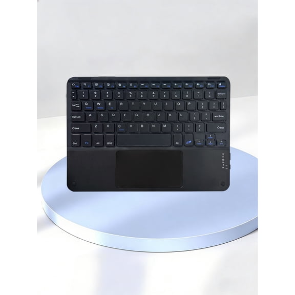 AKKHOO Rechargeable Wireless Bluetooth Keyboard with Touchpad, Ultra-Slim Quiet Portable Keyboard, Compatible with iOS, Android, Windows and Mac