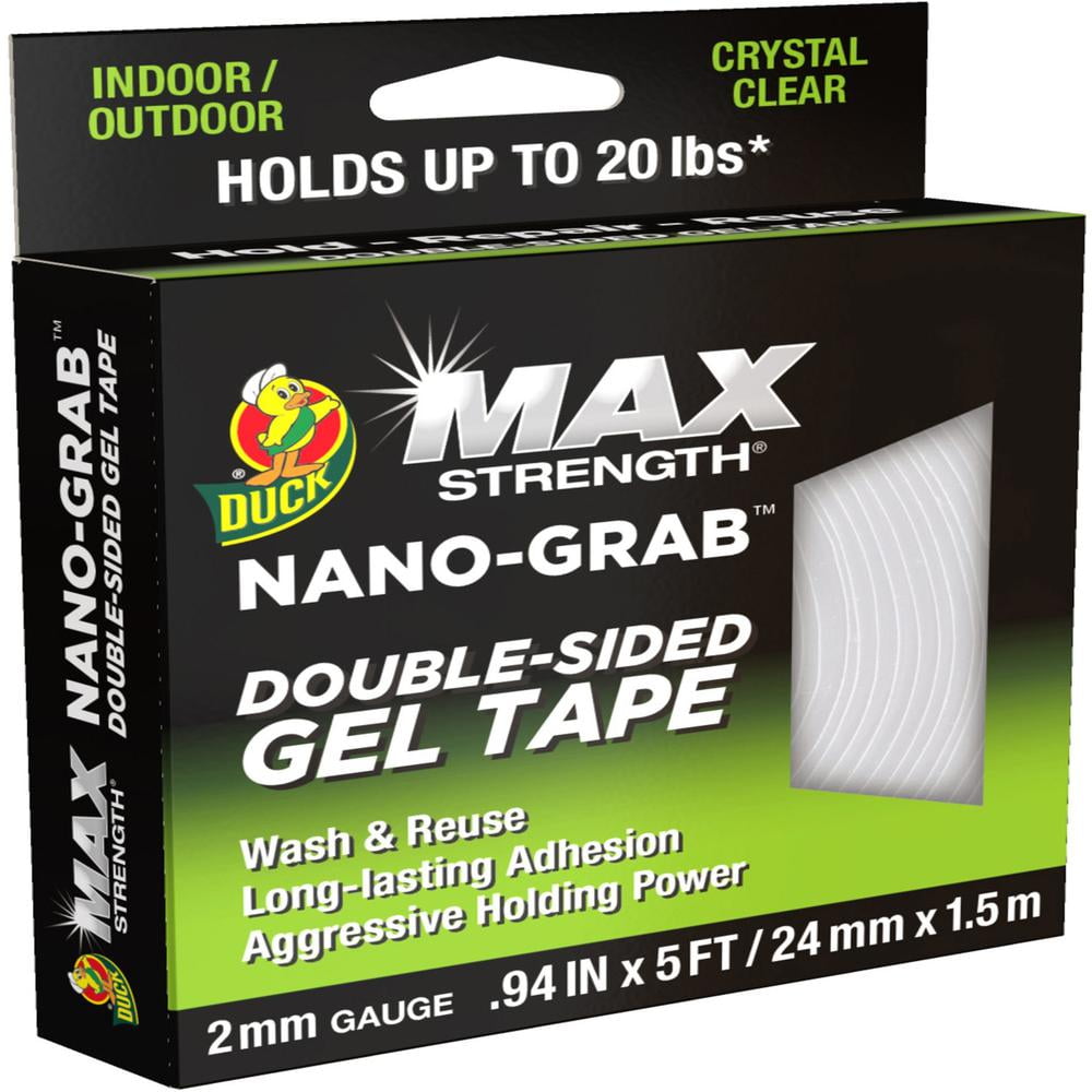 Duck, DUC287264, Max Strength Double-Sided Gel Tape, 1 / Each, Clear