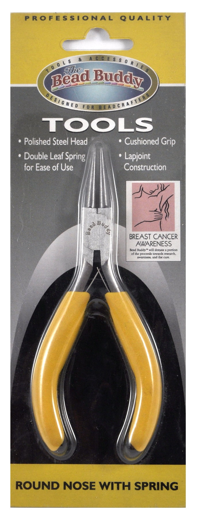 Bead Buddy Round Nose Pliers with Spring