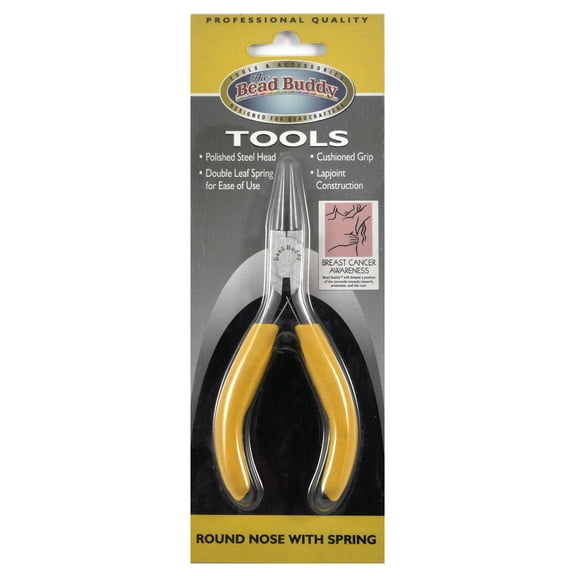 Bead Buddy Round Nose Pliers with Spring