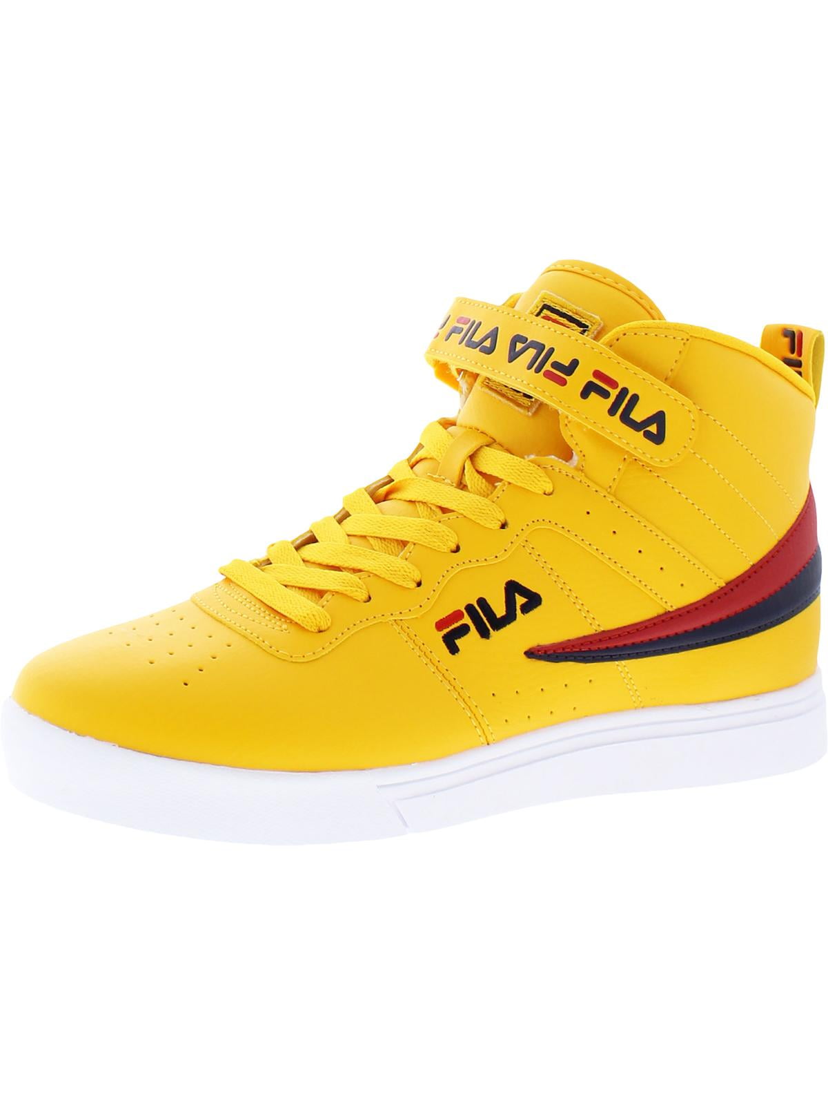 yellow high top filas