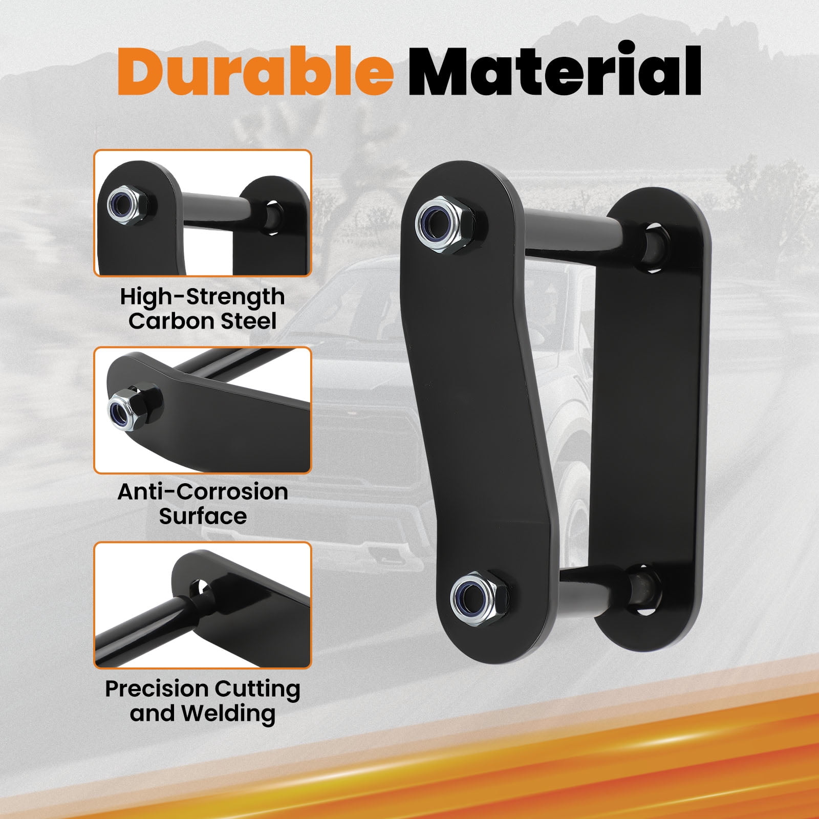 maXpeedingrods 2" Rear Lift Kit for Nissan Frontier XTERRA 2005-2022, Suspension Lift Shackles for Suzuki Equator 2009-2014