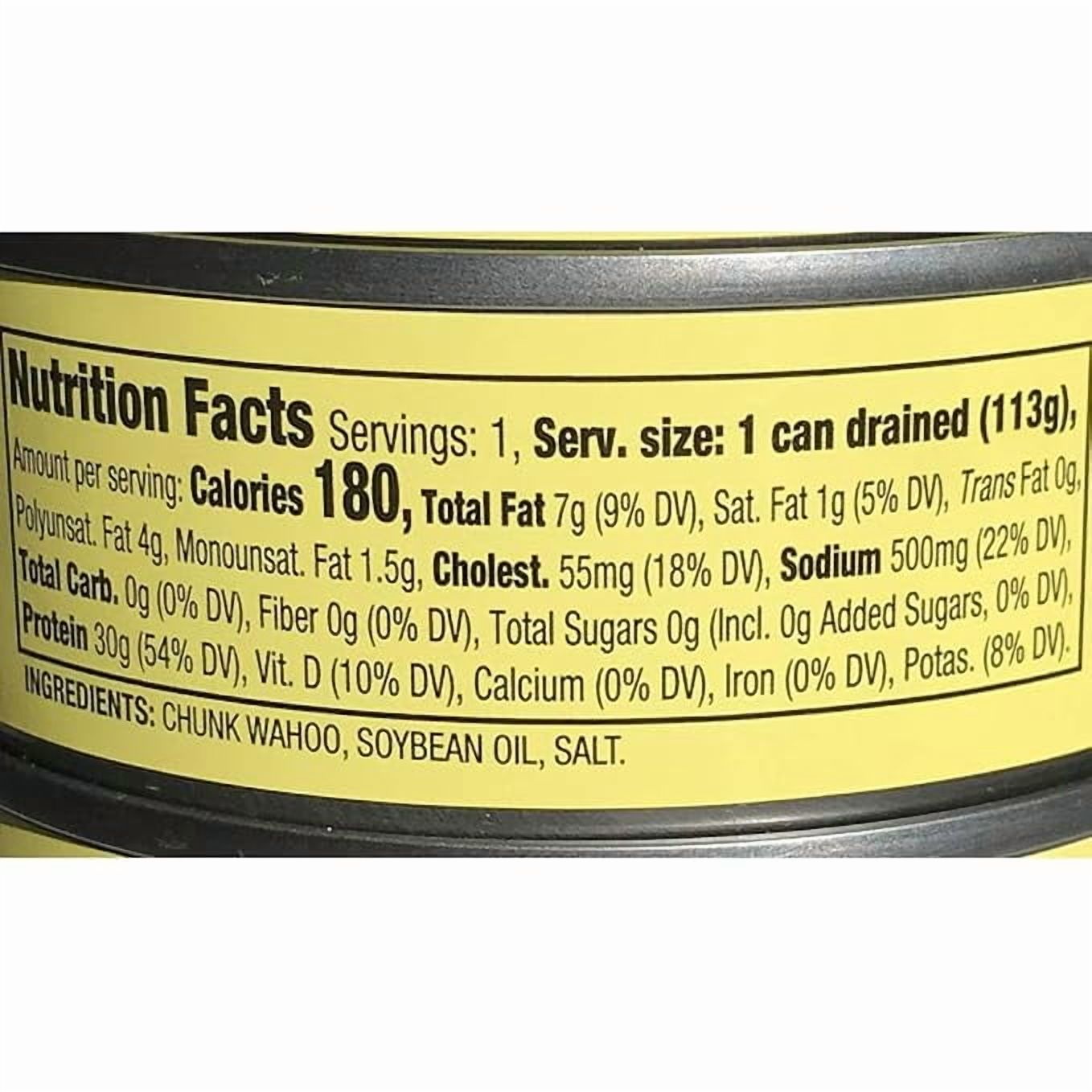 Van Camp's Chunk Style Wahoo Tuna (Pack of 4 Cans) 5 Oz