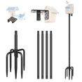 thumbnail image 1 of Comedero para pájaros Gtongoko Smart de 2 m con kit de montaje de metal negro, 1 of 7