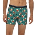 thumbnail image 2 of Men'S Boxer Briefs, Cute Poodle Dog Funny Red Soft And Breathable Mens Underwear Boxer Briefs With Widen Waist, 2 of 2