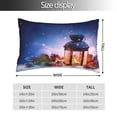thumbnail image 4 of Disketp Pillow Covers Lantern On Snow Pattern Throw Pillow Case Cushion Covers,Cushion For Bedroom,Couch,Home-14"X20", 4 of 9