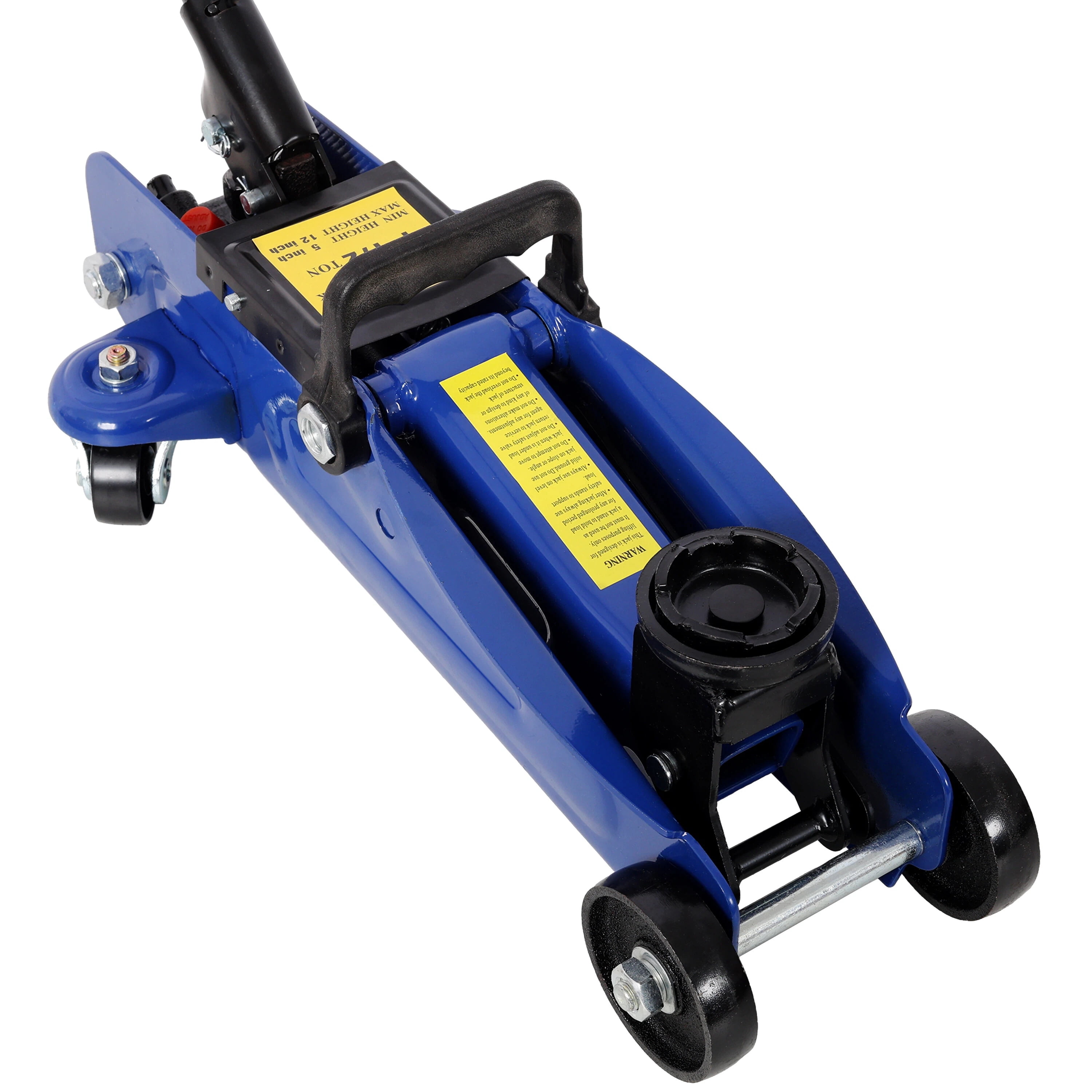 LuckyNote 1.5 Ton Low Profile Floor Jack, Steel Hydraulic Racing Jack for Cars and SUVs, 5“-11.8” Lifting Range, 3300 lbs Capacity, Blue