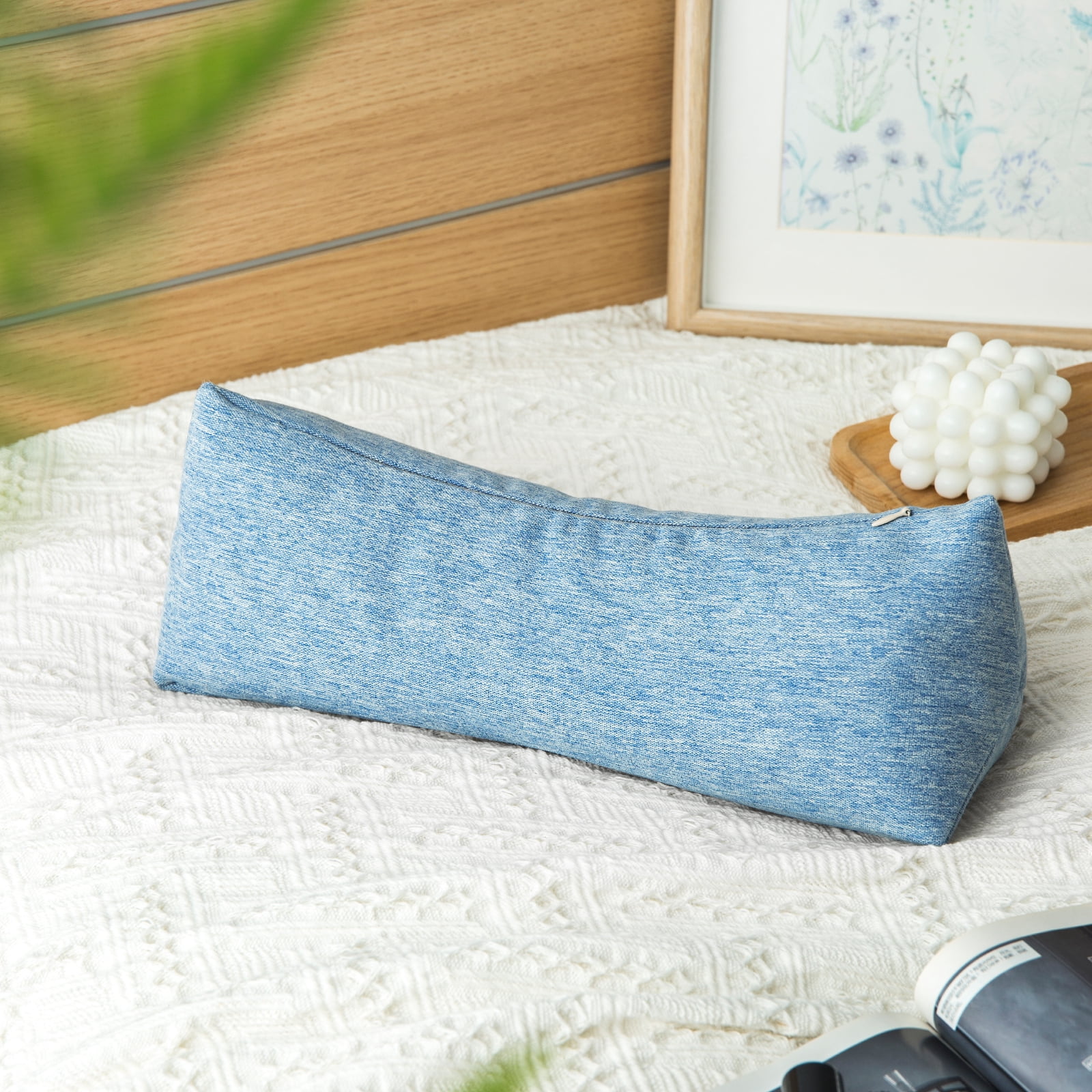 GLORY SEASON Buckwheat Neck Support Adjustable Pillow,Neck Pain Relief Round Pillows for Lunch Break 6x15in